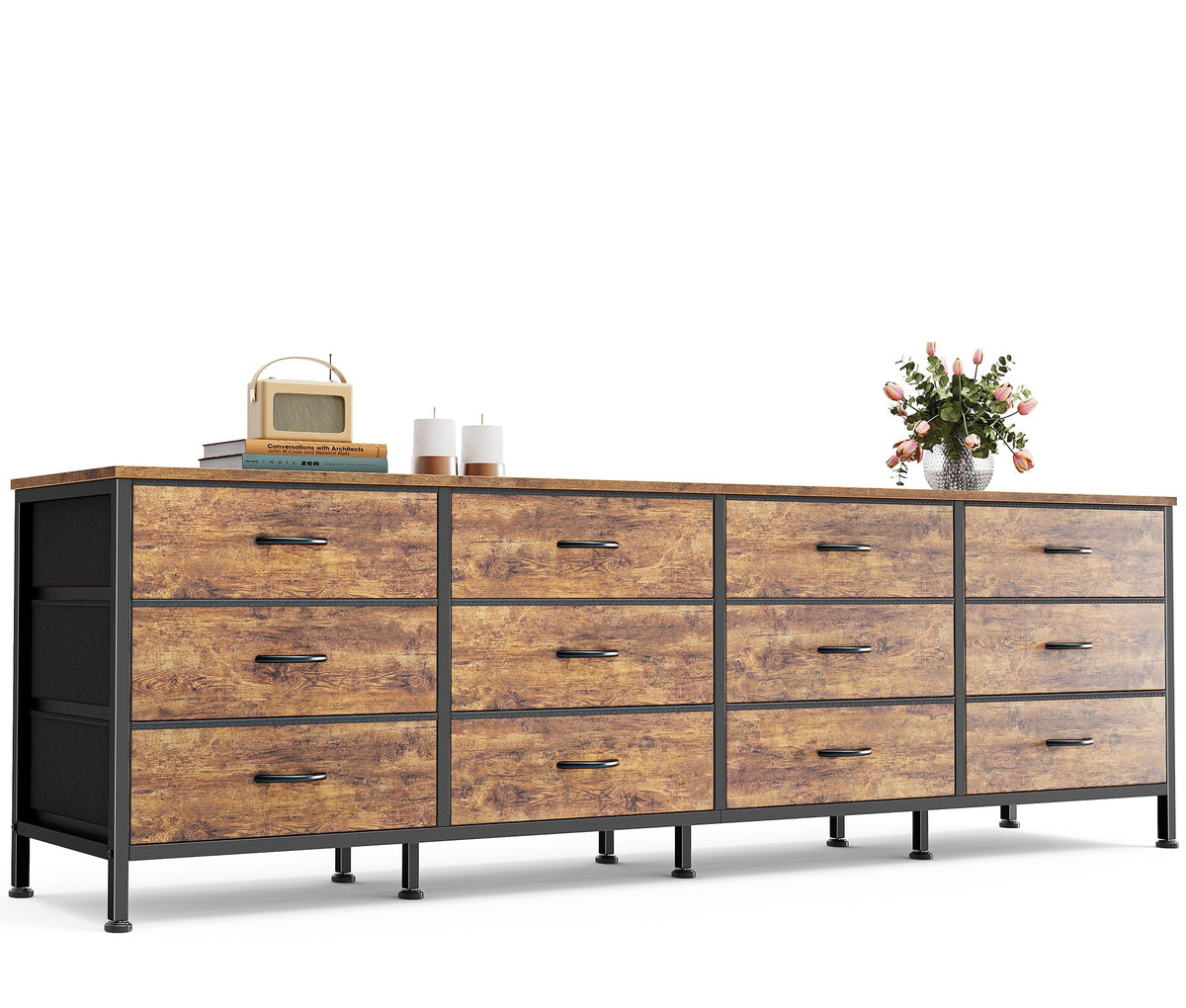 70 Inch 12 Fabric Drawer Dresser U66677