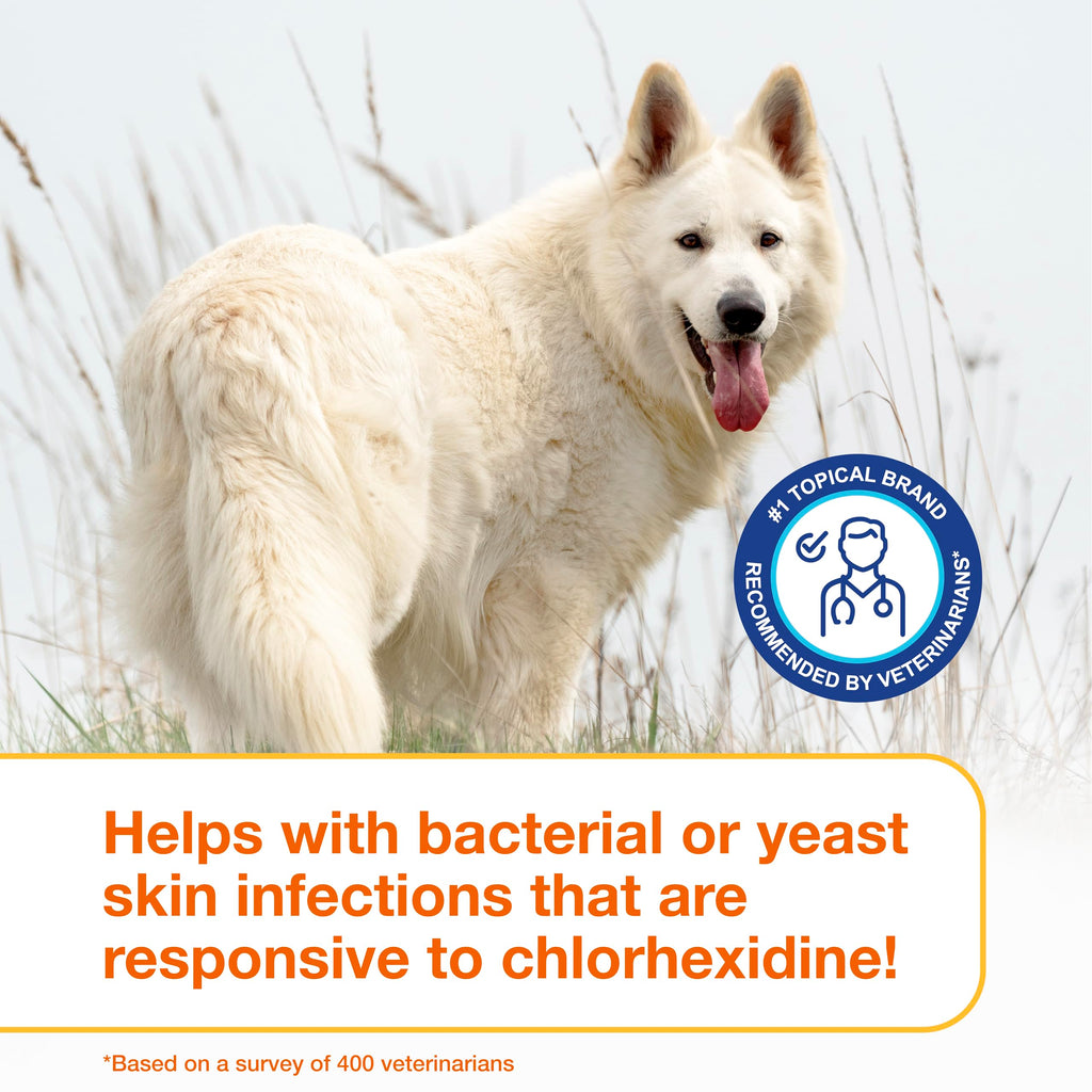 Medicated Dog Shampoo with 3% Chlorhexidine 6.7 fl oz H2725