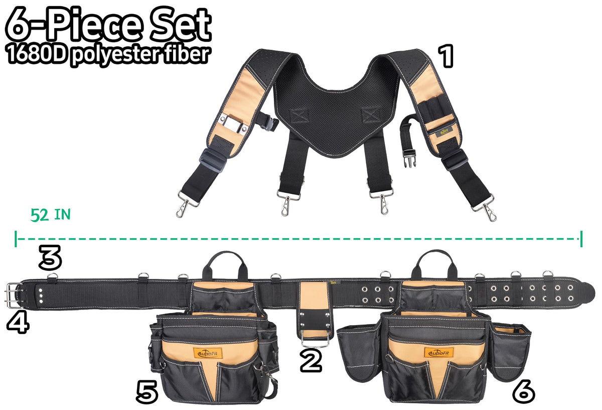 Ergonomic Tool Belt with Suspenders Q318