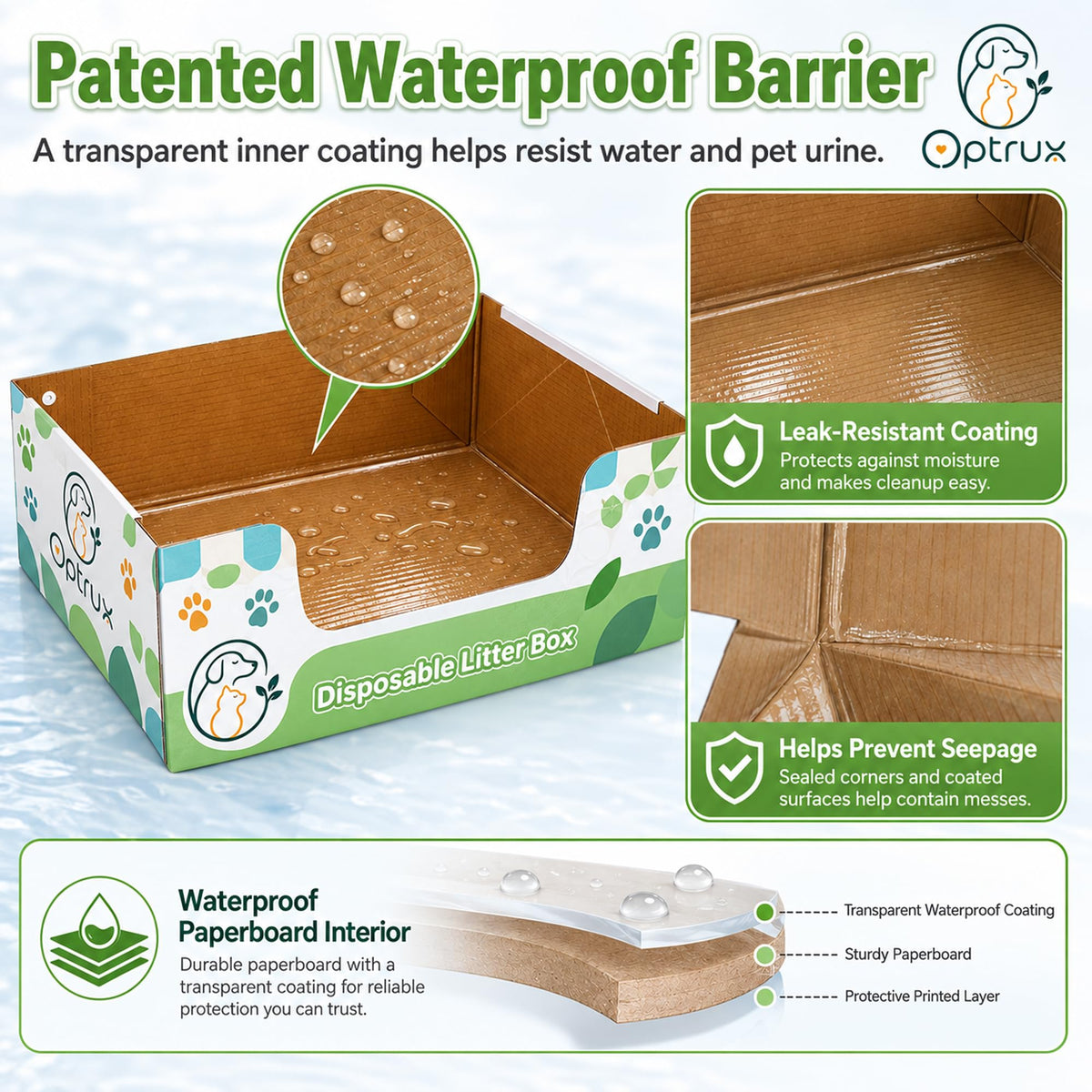 6-Pack Disposable Litter Box V524635
