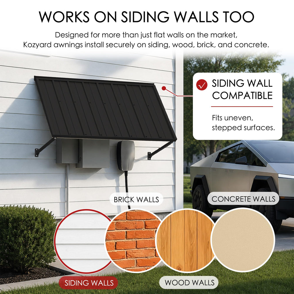 Adjustable Door Window Awning 42"W×32" S255