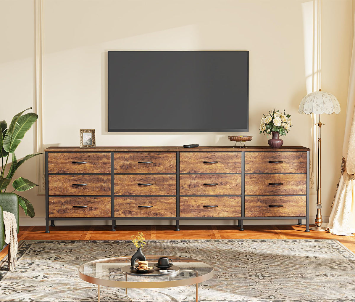 70 Inch 12 Fabric Drawer Dresser U66677