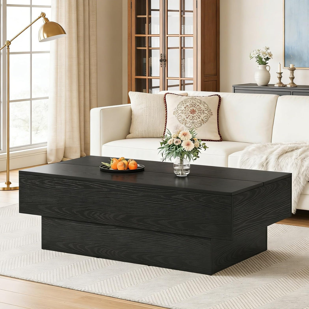 Black Rectangle Coffee Table I1036