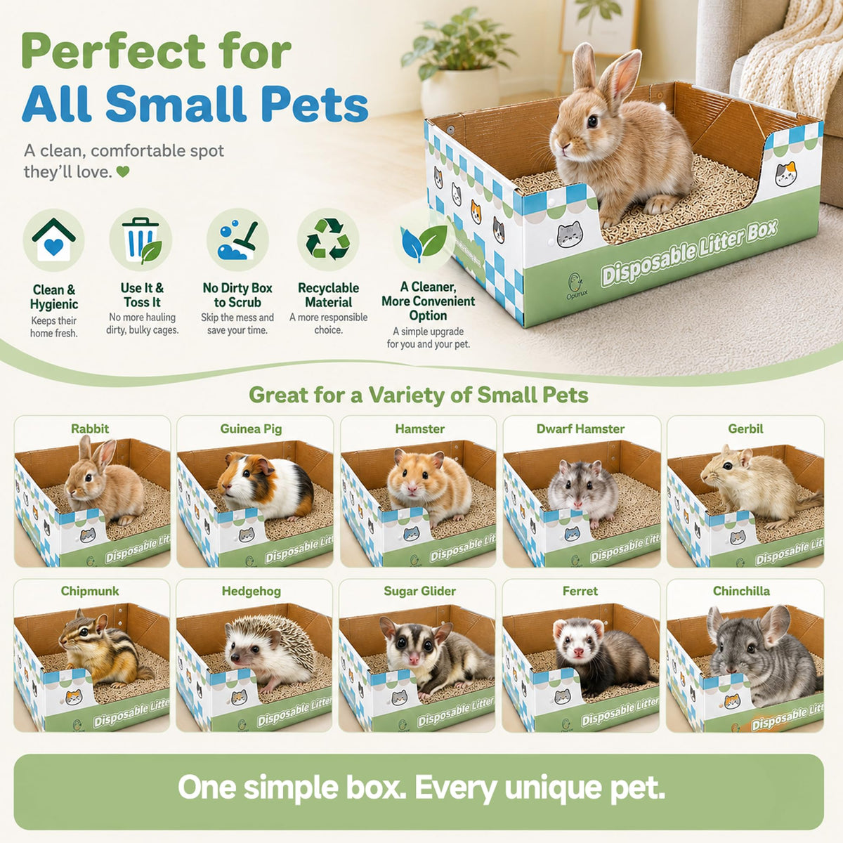 6-Pack Disposable Litter Box V524635