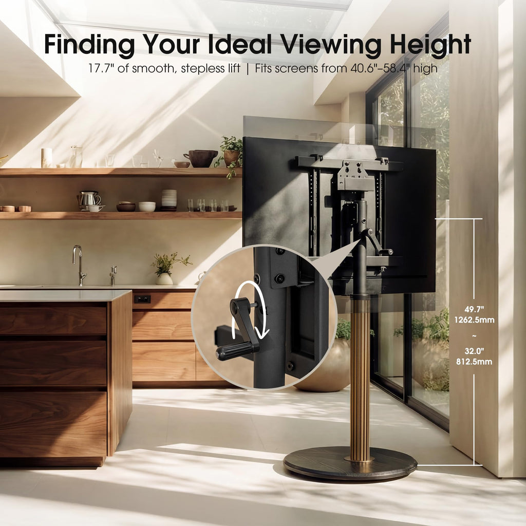 Aluminum Rolling TV Stand for 32-65 inch TVs L665635