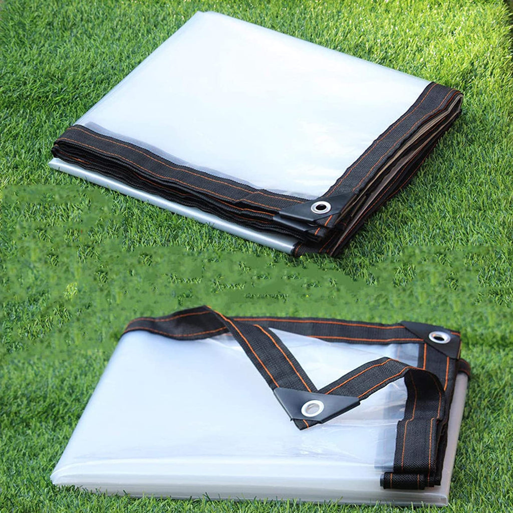 Heavy Duty Waterproof Clear 3x3ft Poly Tarp with Grommets B7886