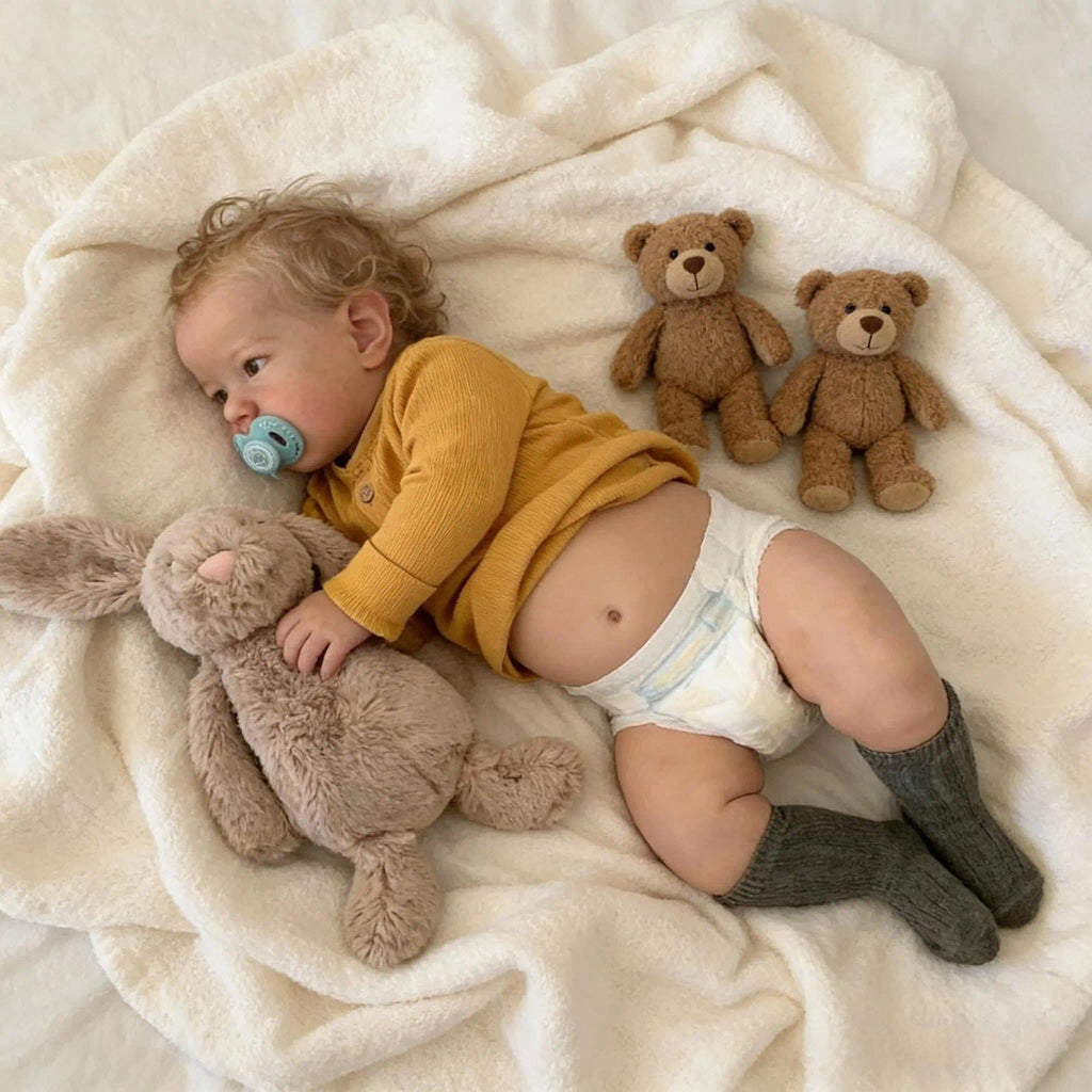20 inch Vinyl Reborn Baby Doll with Hair Z204