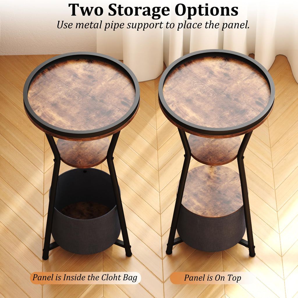 Round 3-Tier Side Table W380