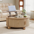 Round Lift Top Coffee Table with Storage M508