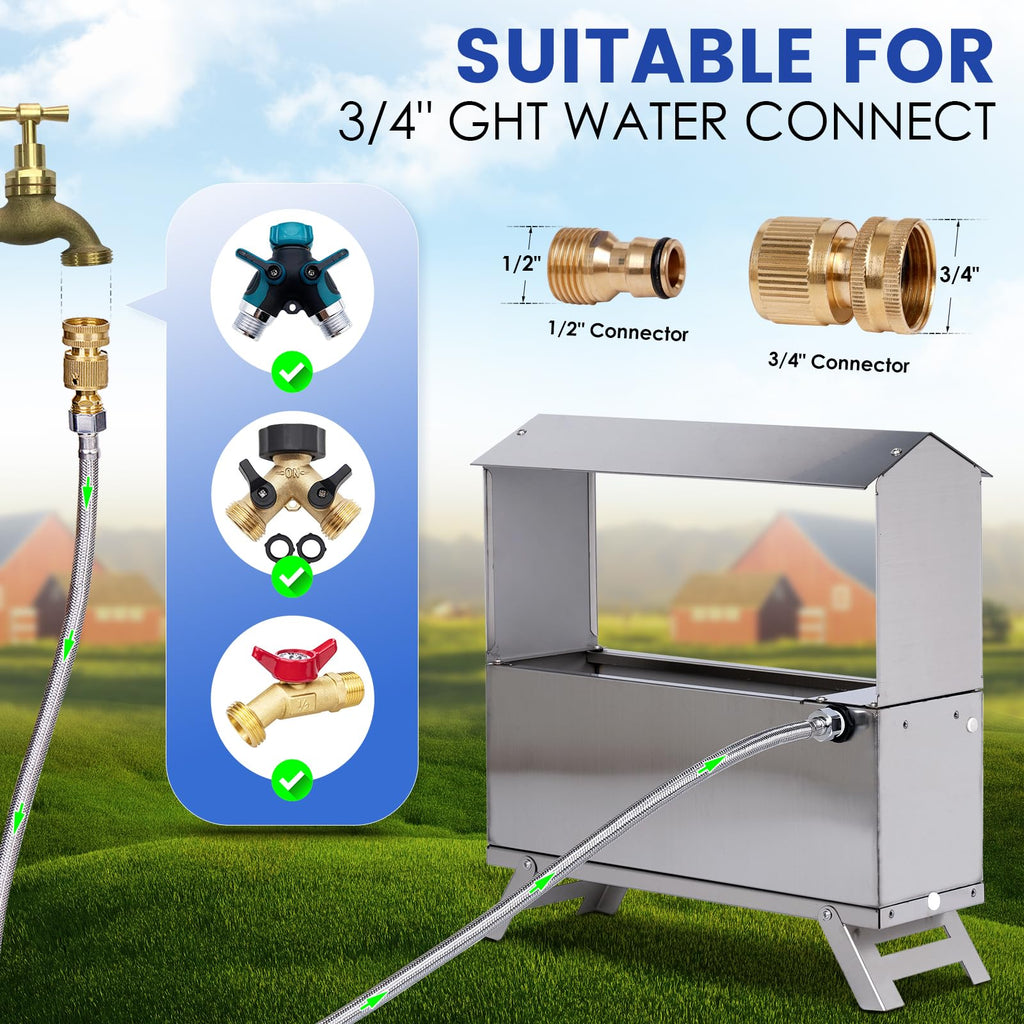 Automatic Chicken Waterer with Float Valve Kit S130