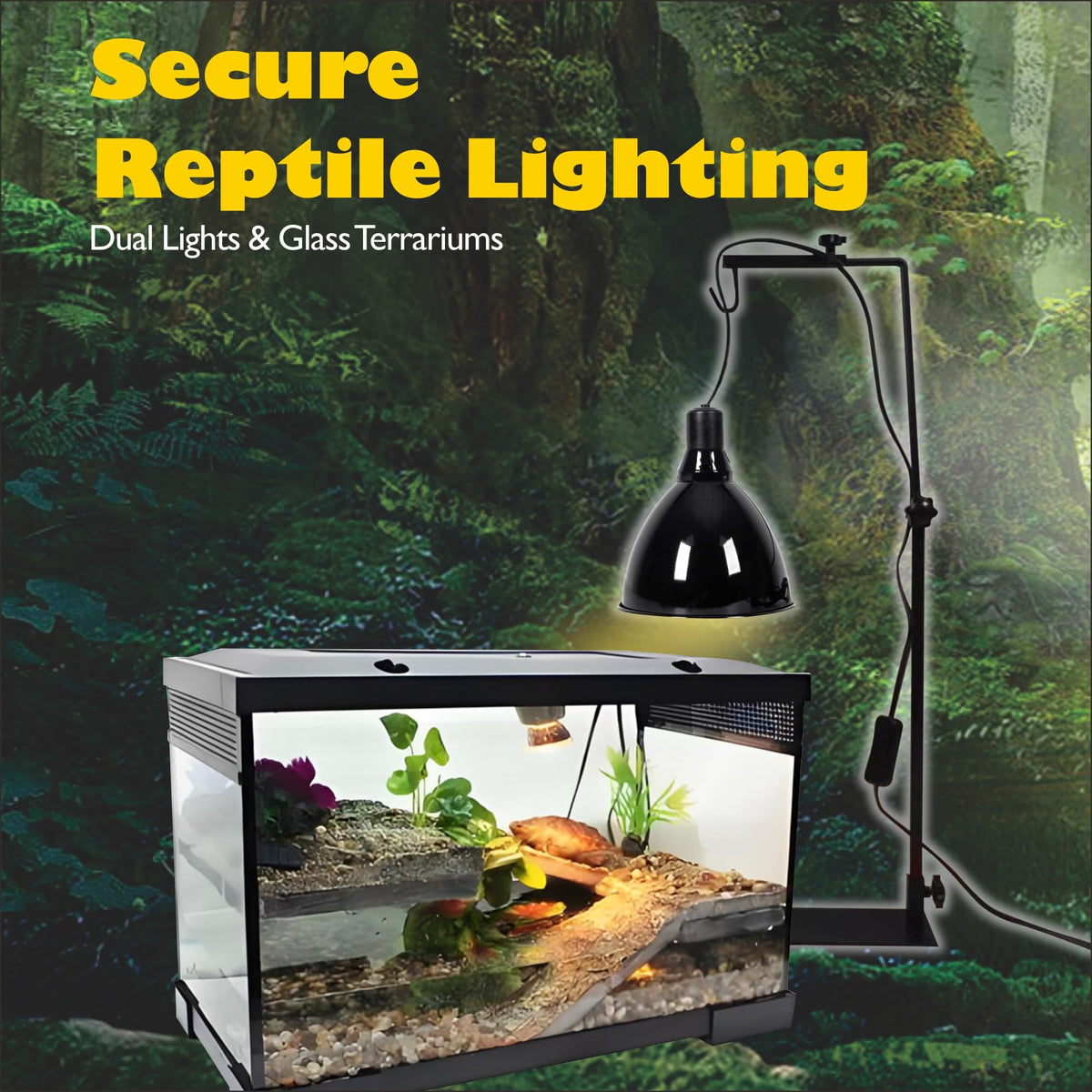 Reptile Heat Lamp Clips & Hangers Kit Stainless Steel S267557