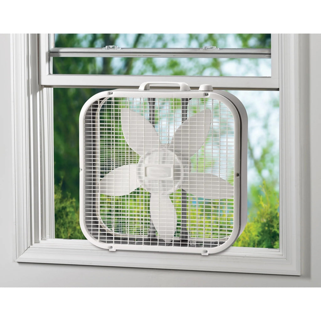 20" Classic Box Fan with 3 Speeds, White Y948