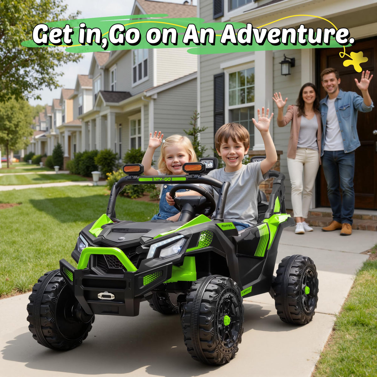 24V 2 Seater Ride on UTV with Remote Control A2040