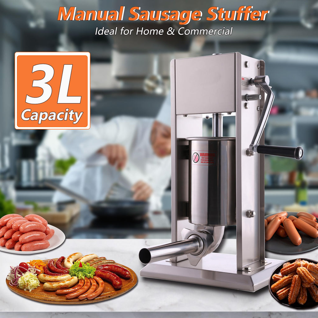 Stainless Steel Sausage Stuffer and Meat Mixer E450444