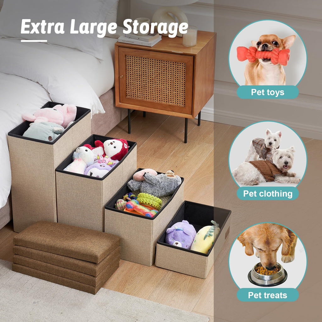Dog Stairs with Storage, 4-Step F16339