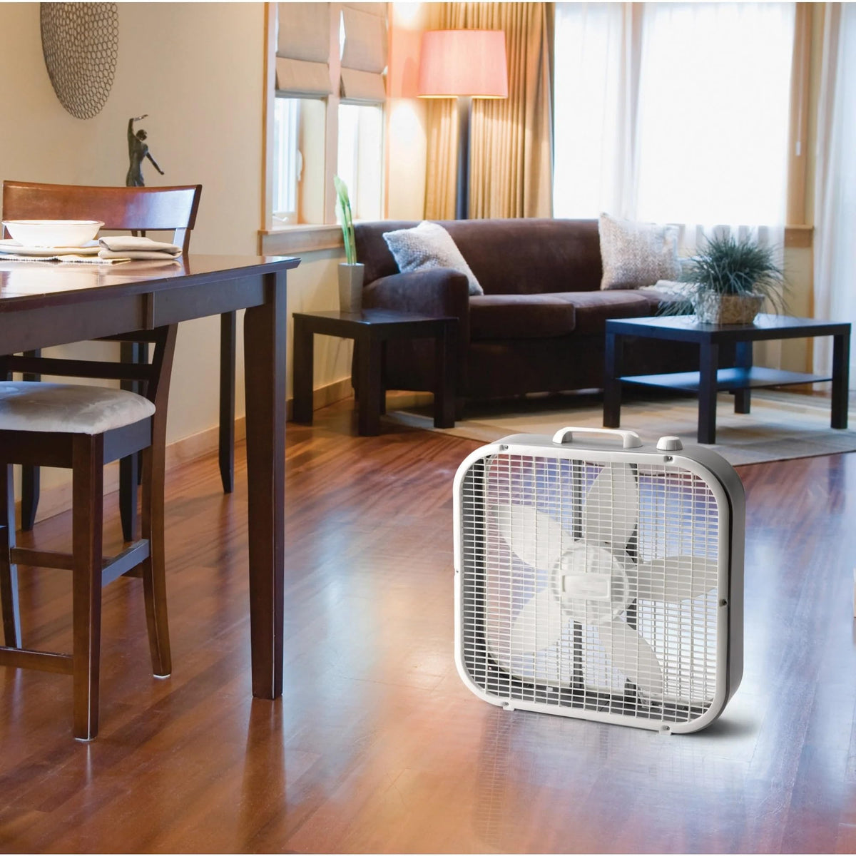 20" Classic Box Fan with 3 Speeds, White Y948