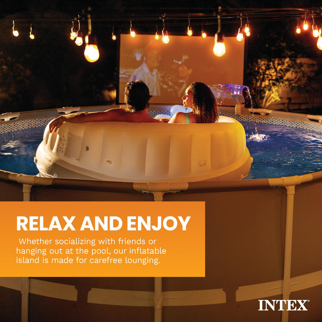 Inflatable Pool Float Lounge with Sunshade X555