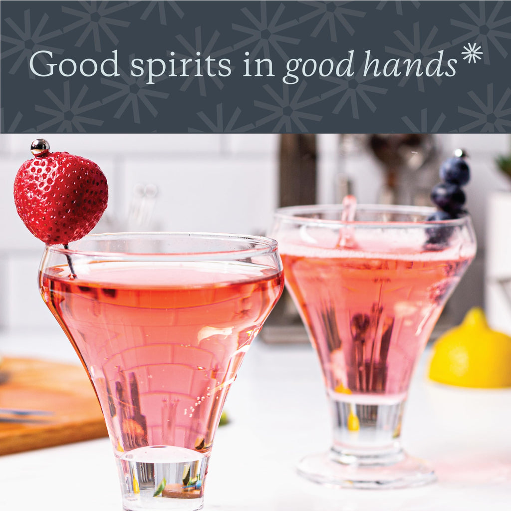 Crystal Clear 6 Ounce Stemless Martini Glasses Set of 12 L514