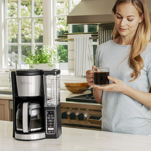 12-Cup Programmable Coffee Maker with 60 oz. Water Reservoir, Black/Stainless Steel B440