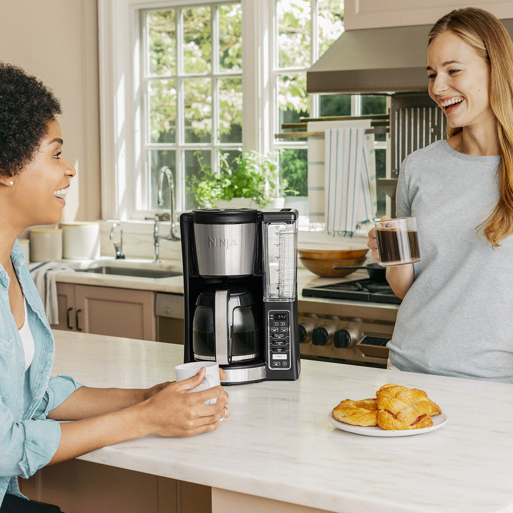 12-Cup Programmable Coffee Maker with 60 oz. Water Reservoir, Black/Stainless Steel B440