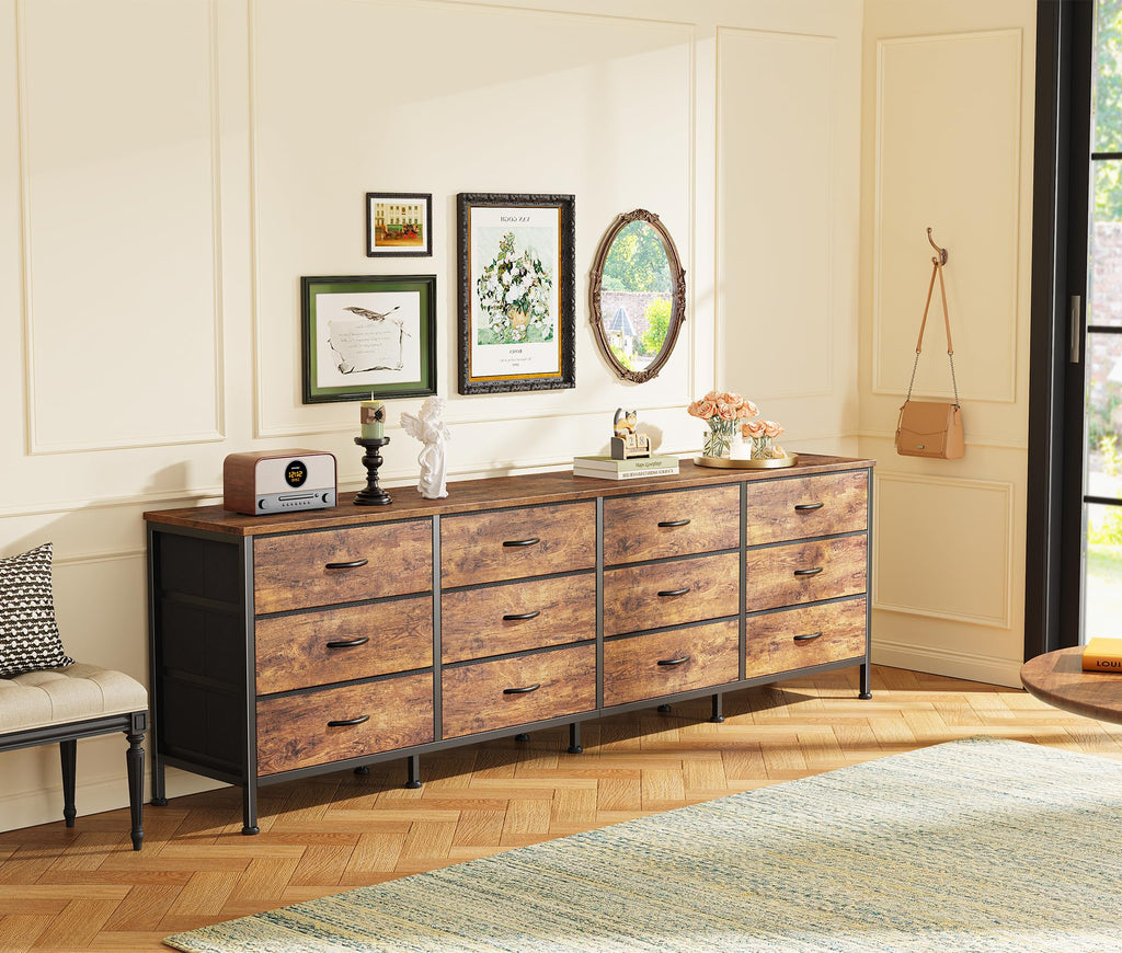70 Inch 12 Fabric Drawer Dresser U66677