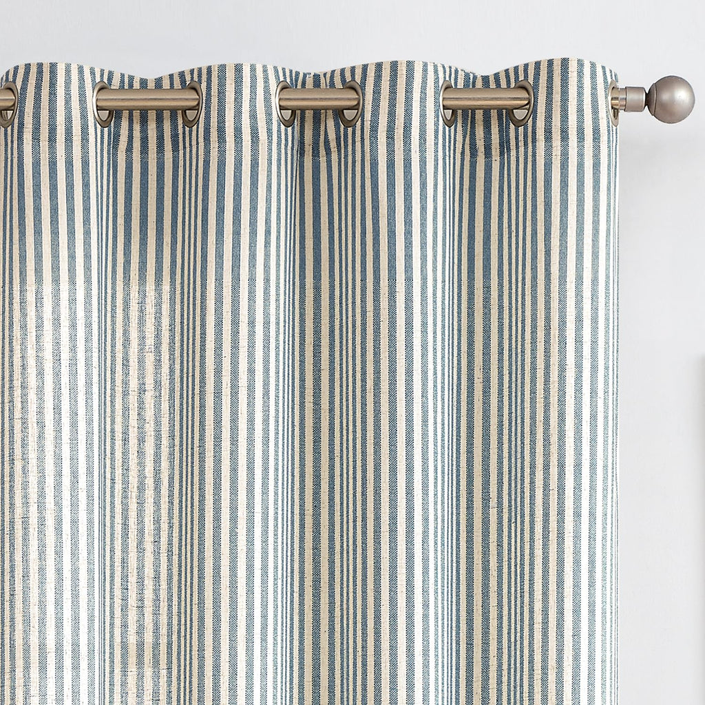 Linen Striped Curtains L379