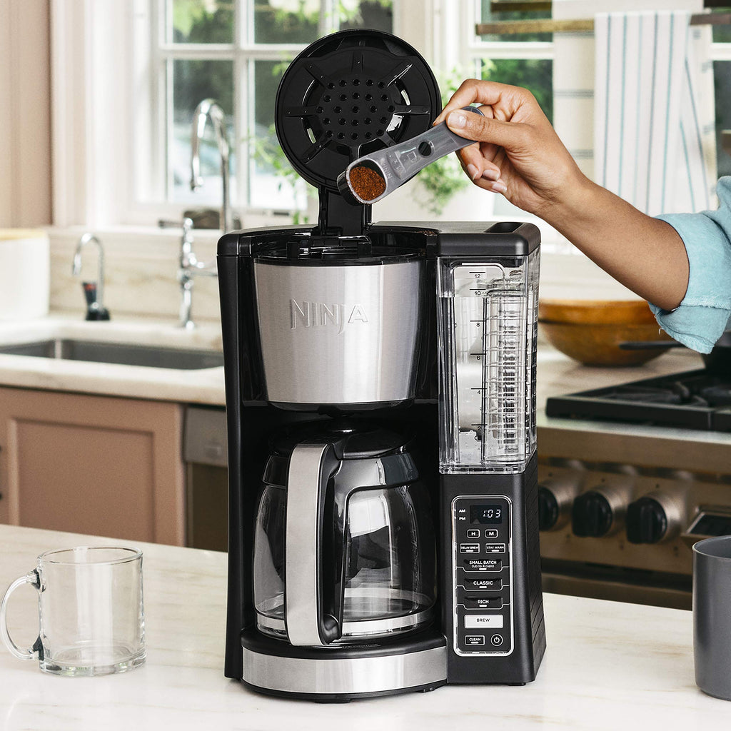 12-Cup Programmable Coffee Maker with 60 oz. Water Reservoir, Black/Stainless Steel B440