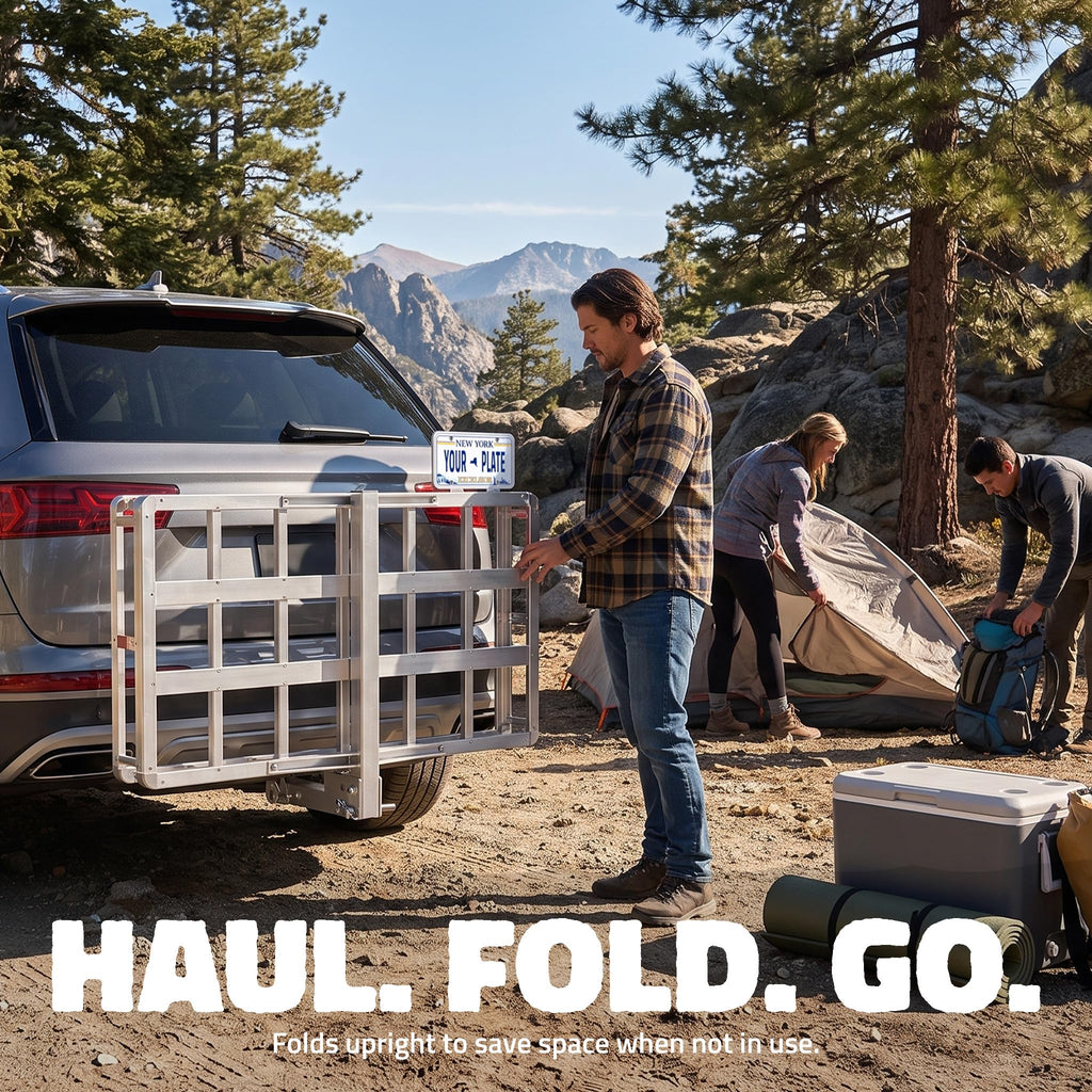 Aluminum Hitch Cargo Carrier & Cargo Bag A5382