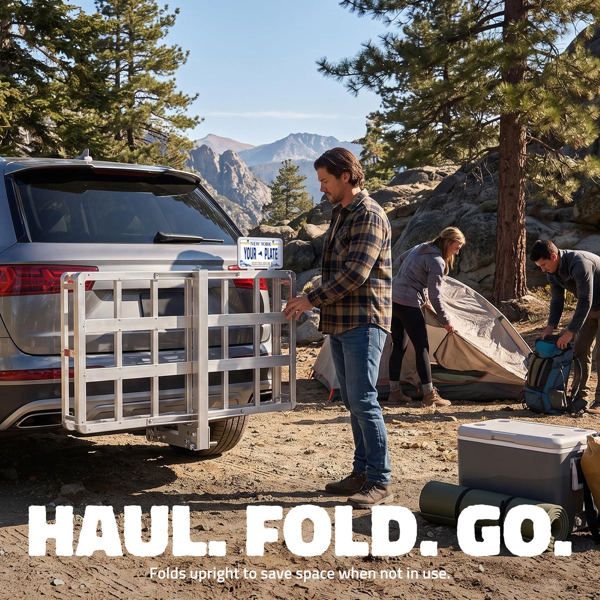 Aluminum Hitch Cargo Carrier & Cargo Bag A5382