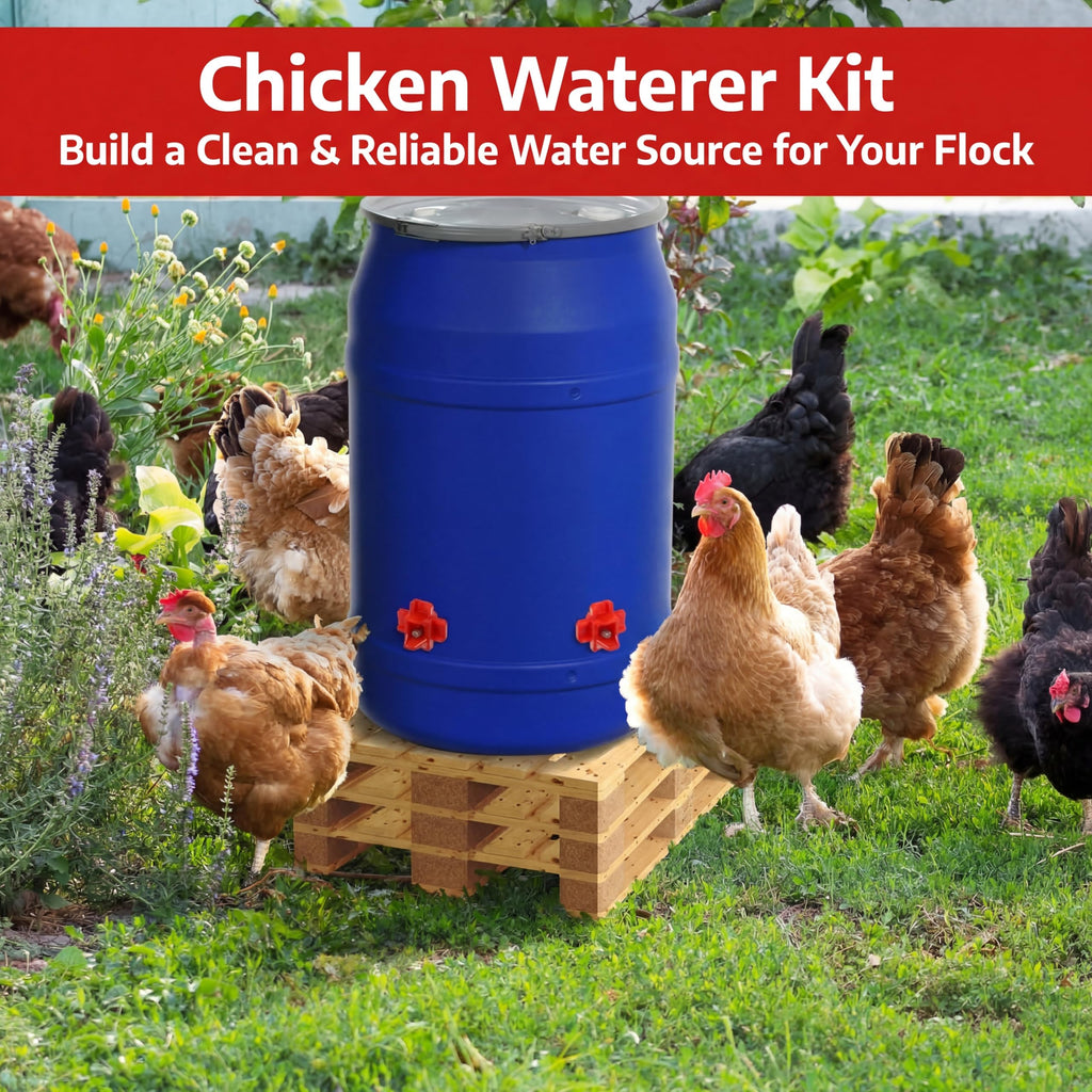 12 Pcs Horizontal Chicken Waterer Nipples with Drill Bit F1493