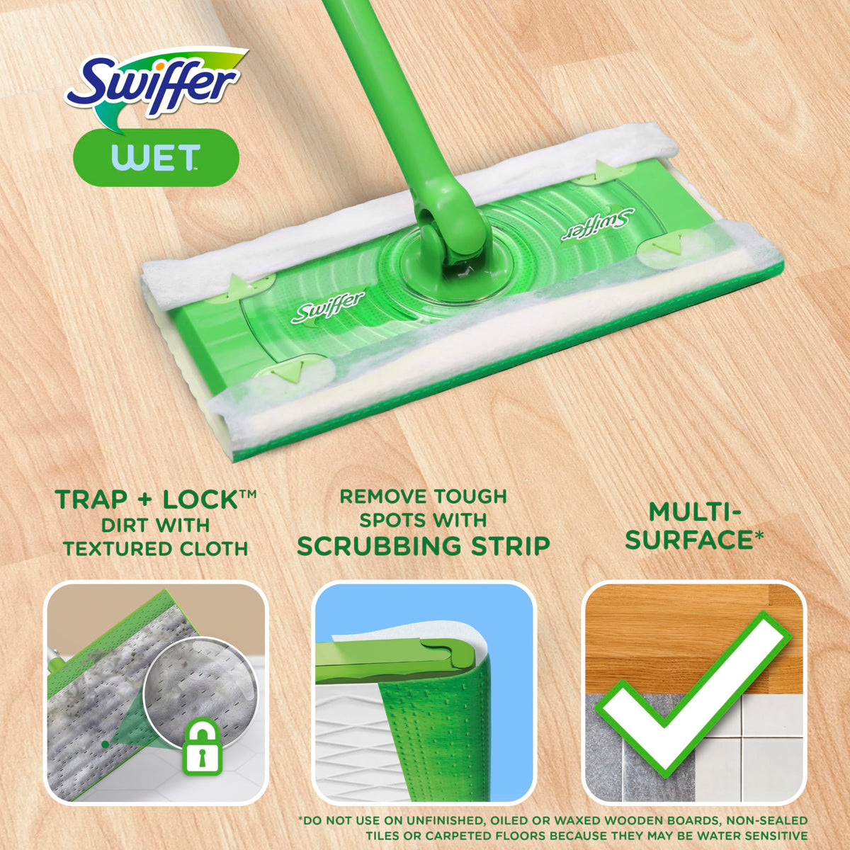 Wet Pads Refill Floor Cleaner 24ct S905381